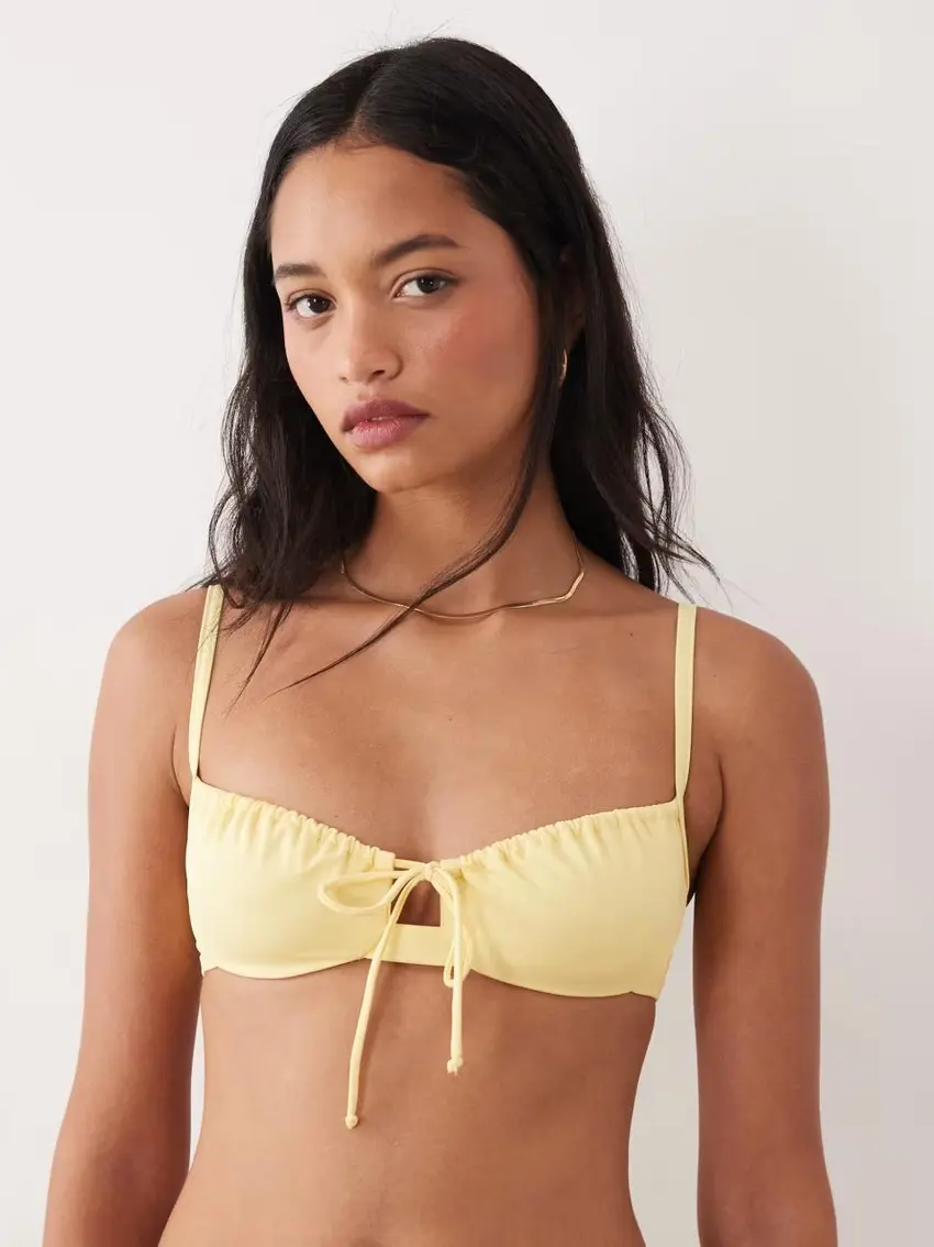 ŻÓŁTA GÓRA OD BIKINI WIĄZANIE
