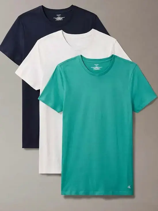 klasyczny bawełniany gładki t-shirt classic fit 3-pack