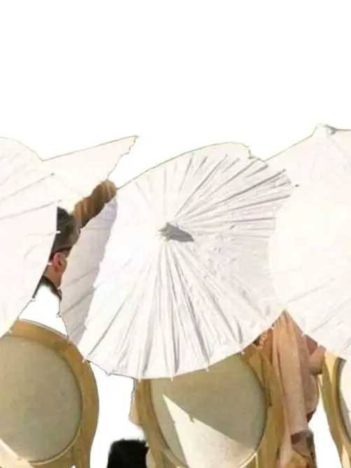 BIAŁY PARASOL DEKORACJA