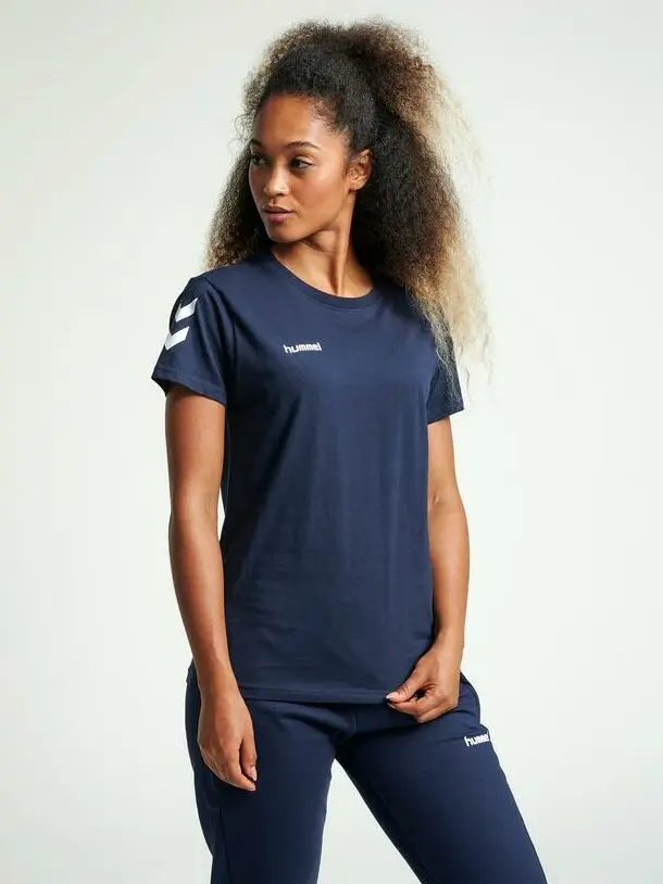 GRANATOWY KLASYCZNY T-SHIRT BASIC LOGO
