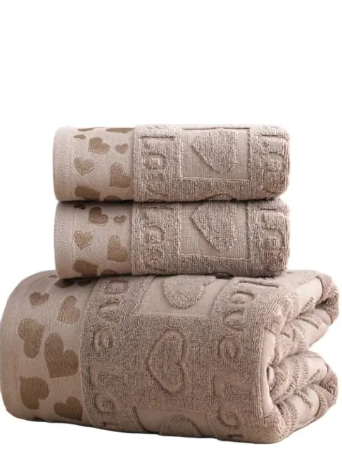 brązowy RĘCZNIK 3-PACK