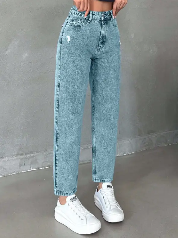 NIEBIESKIE SPODNIE JEANS