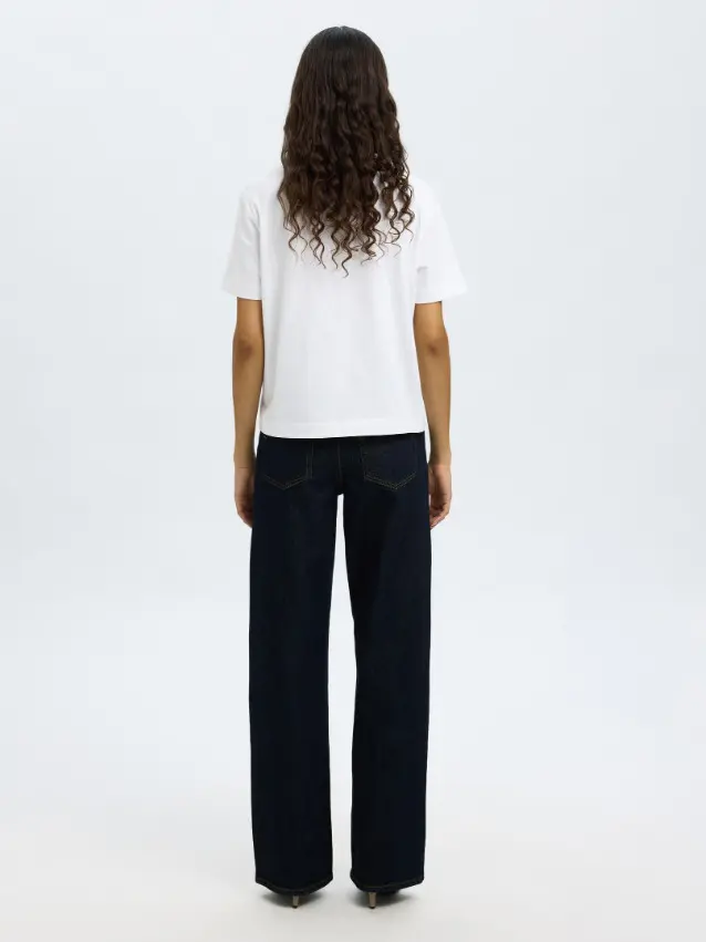 spodnie wide leg jeans wysoki stan