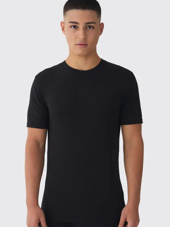 czarny T-SHIRT BASIC