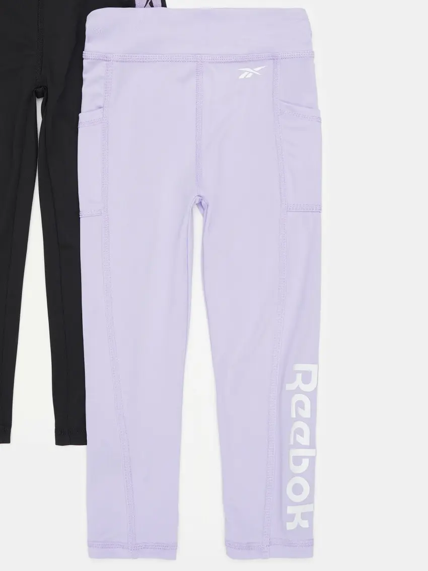 FIOLETOWE LEGGINSY LOGO E4565RG