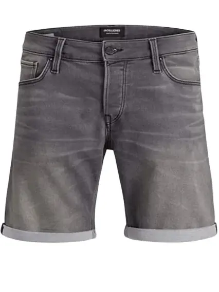 SZARE SPODENKI JEANS