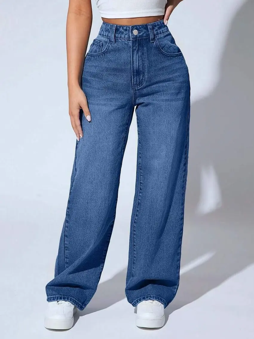 spodnie jeans prosta nogawka