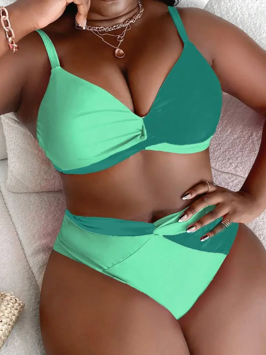zielony komplet bikini