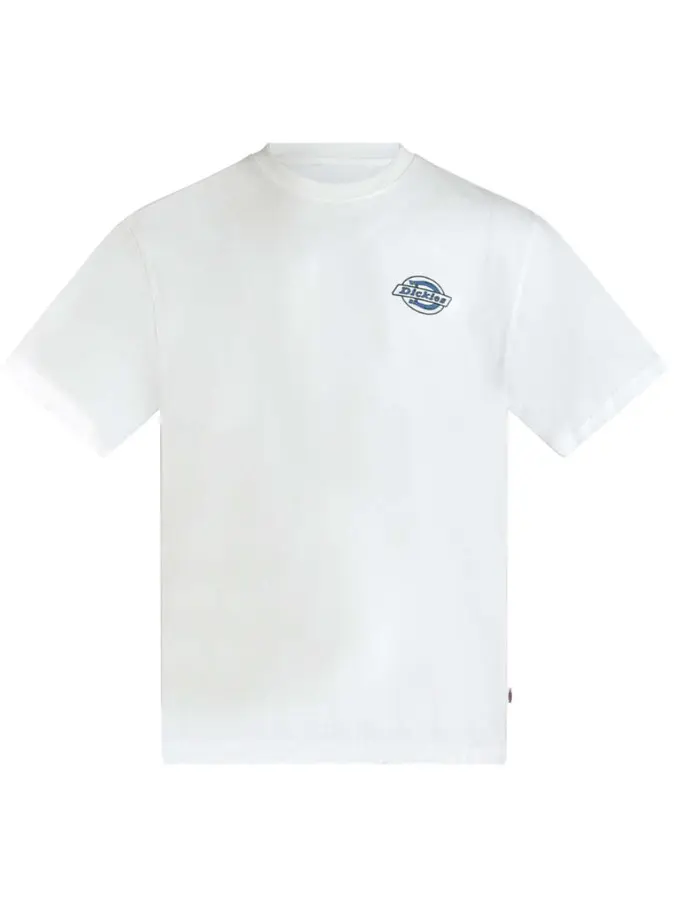 biały t-shirt logo