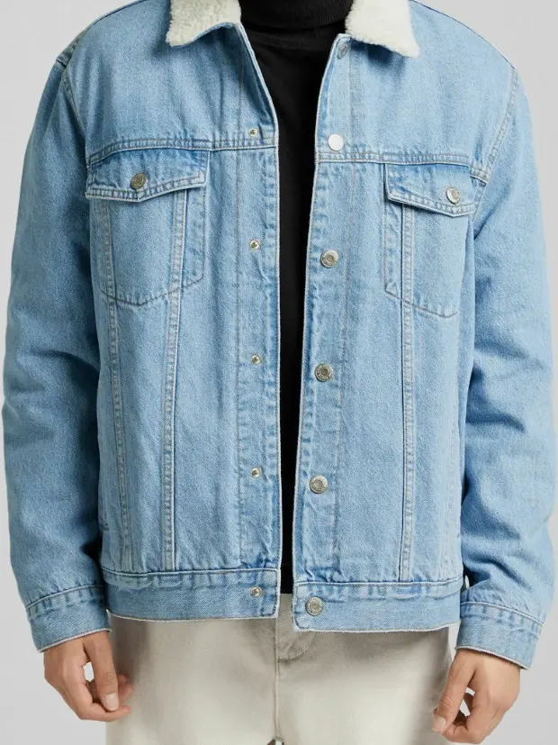 ocieplana kurtka imitacja jeans