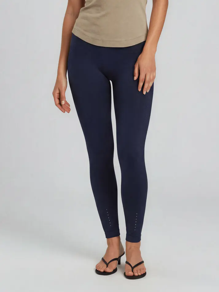granatowe legginsy wysoki stan