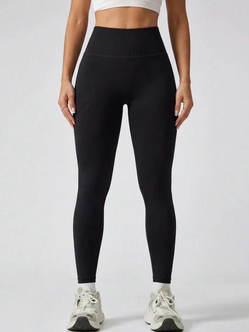 czarne legginsy wysoki stan