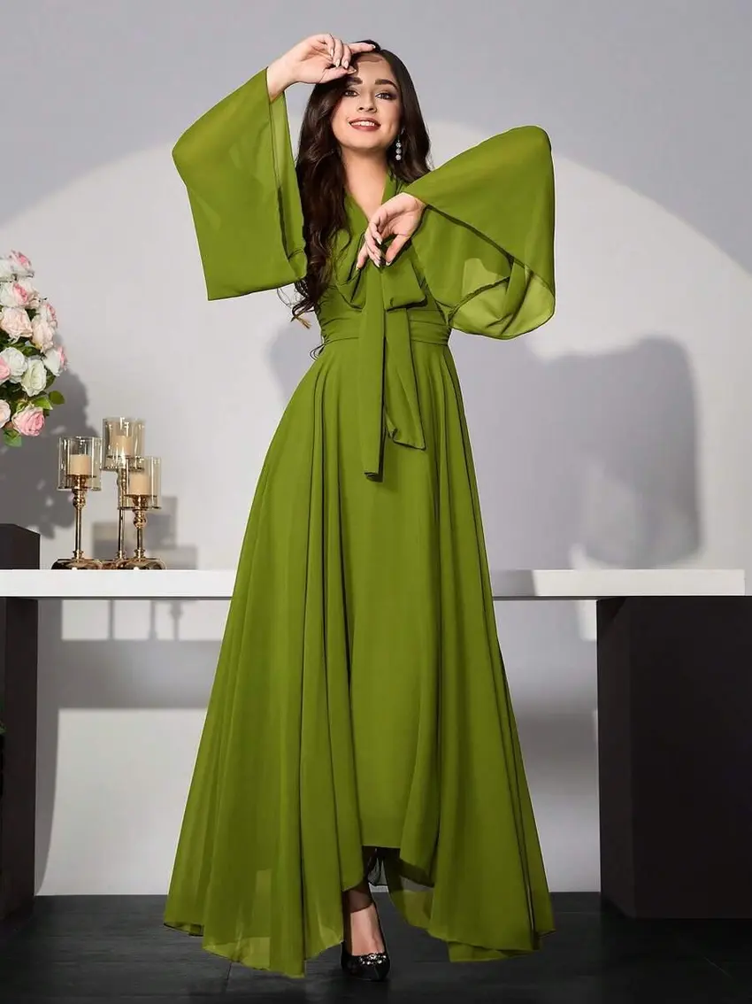 ZIELONA MAXI SUKIENKA