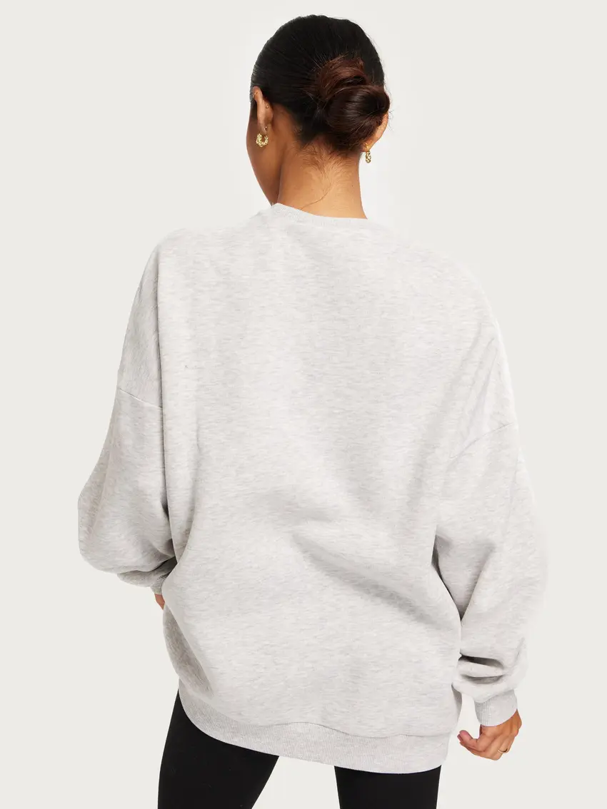 SZARA BLUZA OVERSIZE