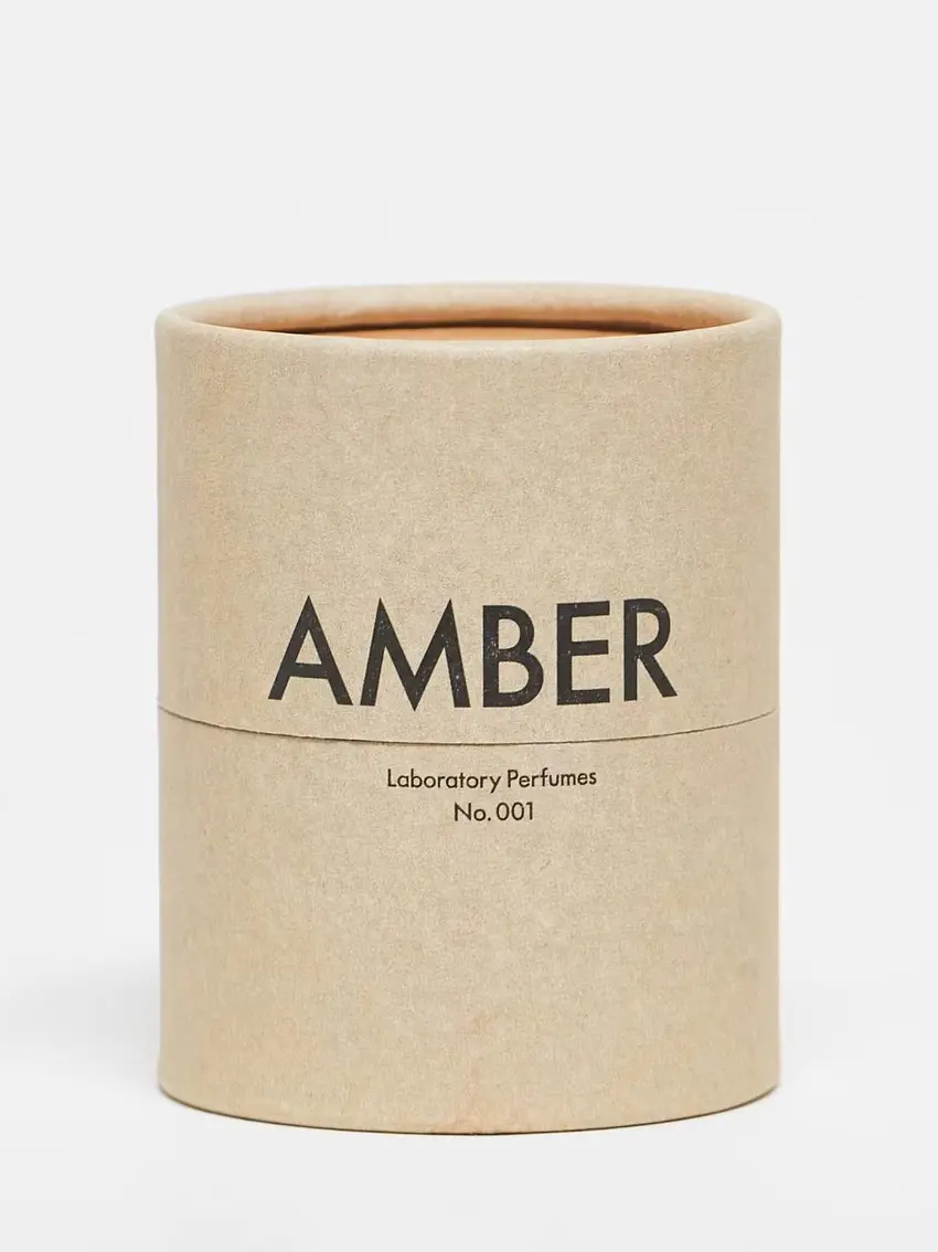 BIAŁA ŚWIECA ZAPACHOWA AMBER