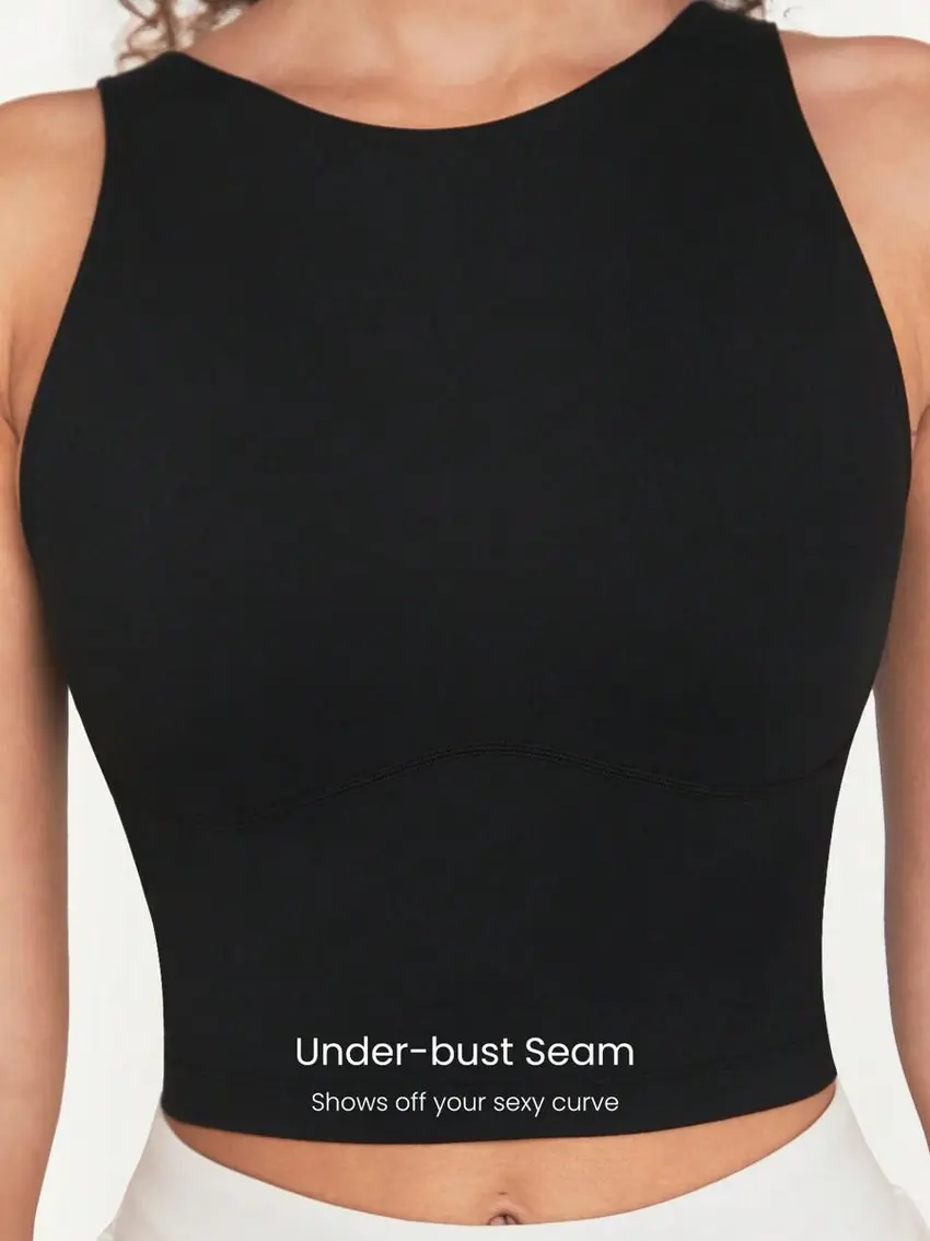 CZARNY SPORTOWY TOP