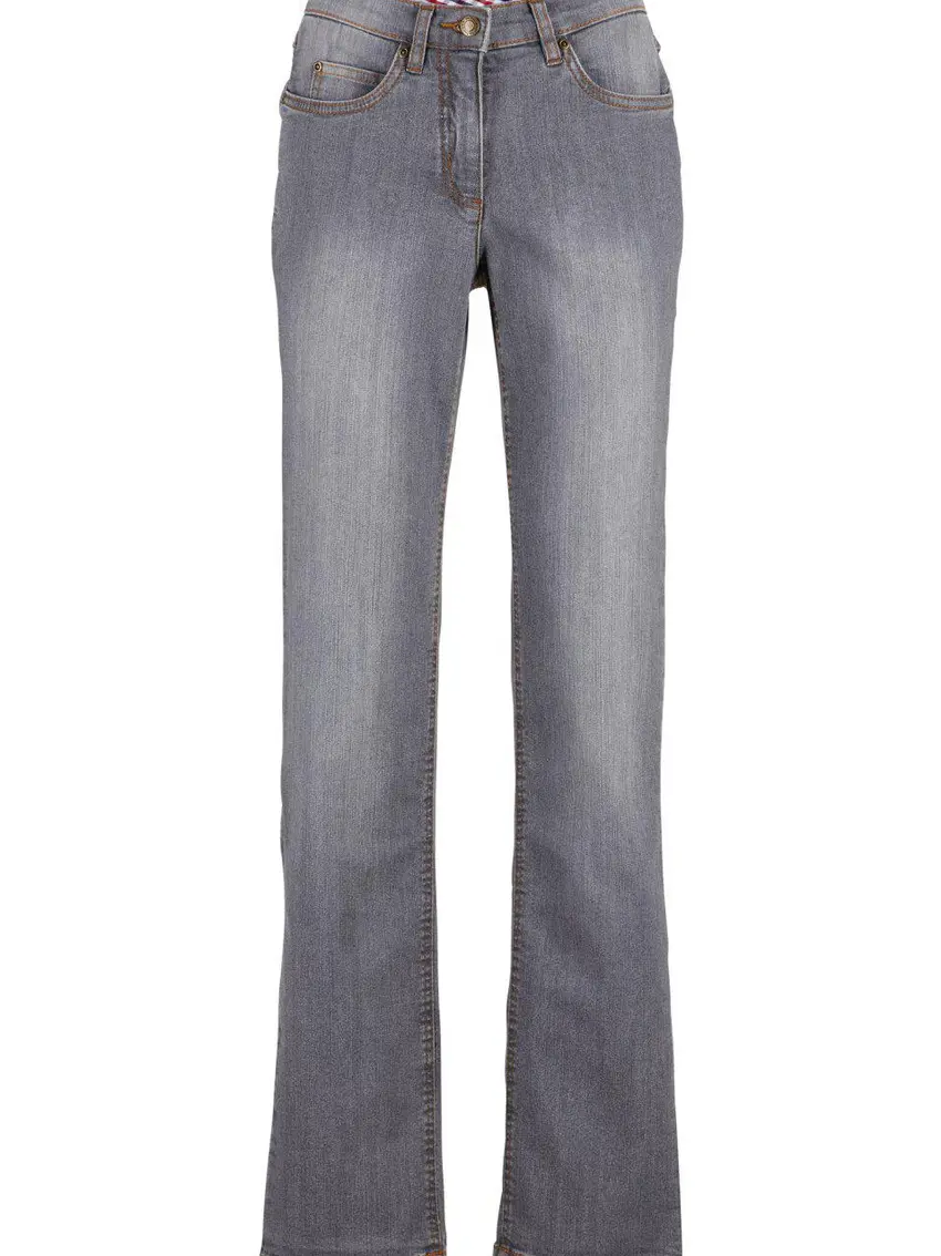 PROSTE SZARE SPODNIE JEANS