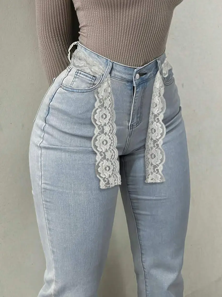 NIEBIESKIE SPODNIE JEANS