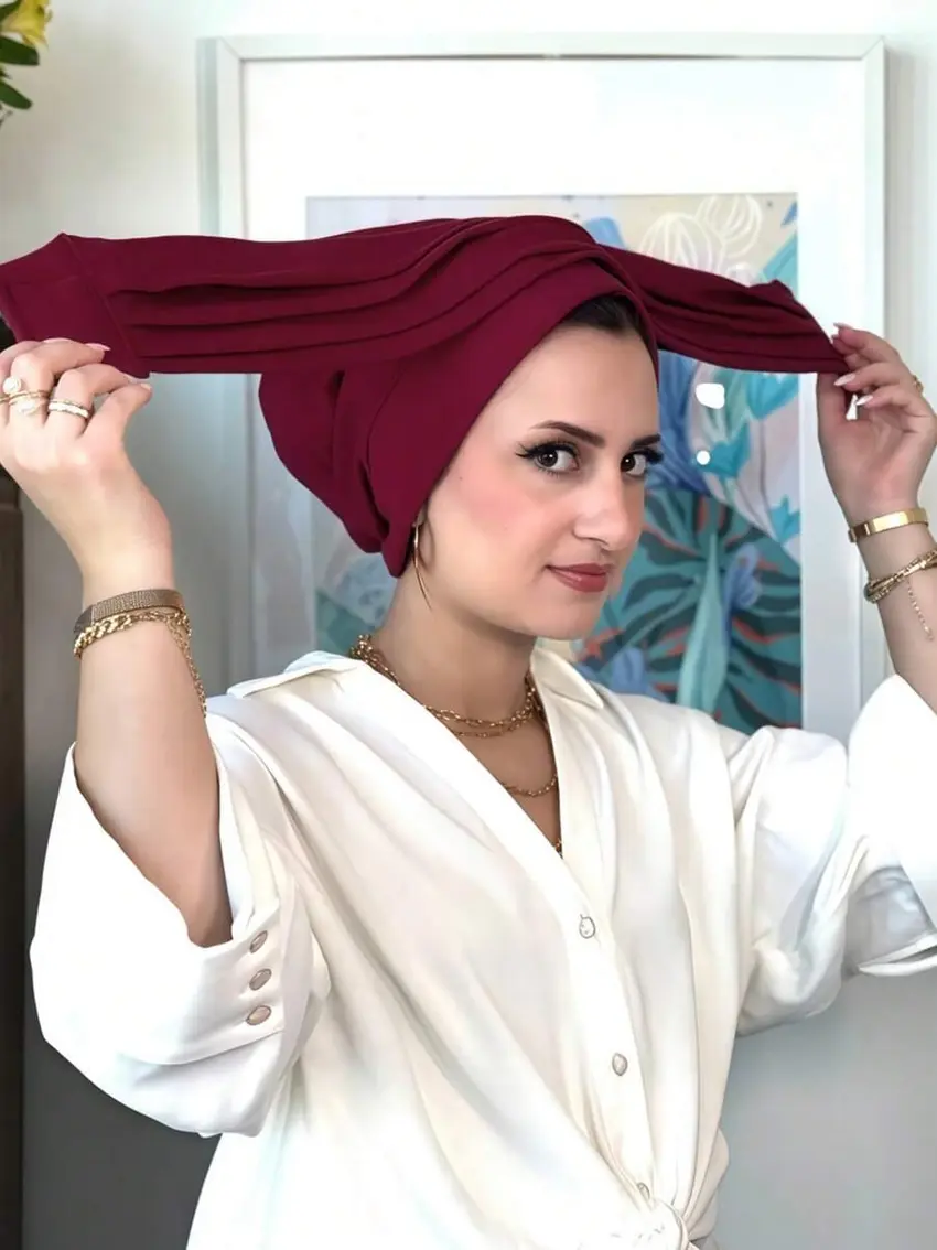 chusta turban na głowę