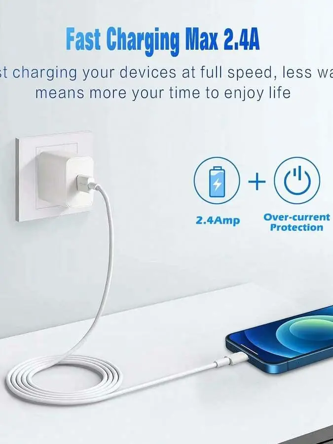 BIAŁY KABEL DO ŁADOWANIA USB 1M