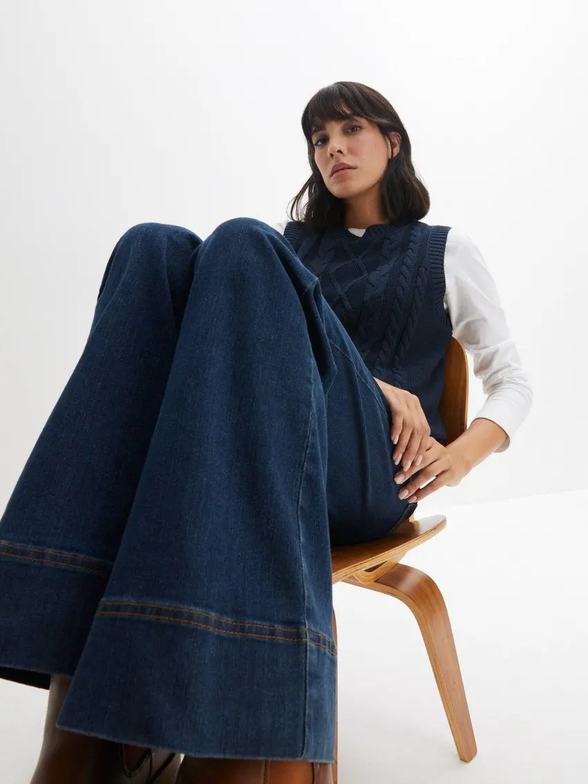 SPODNIE JEANS PROSTA NOGAWKA