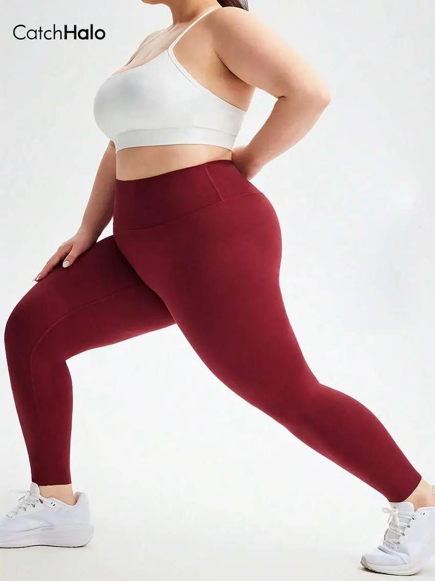 bordowe klasyczne legginsy