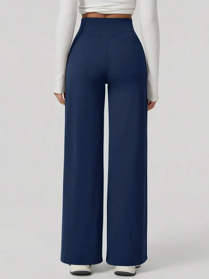 GRANATOWE LEGGINSY WYSOKI STAN