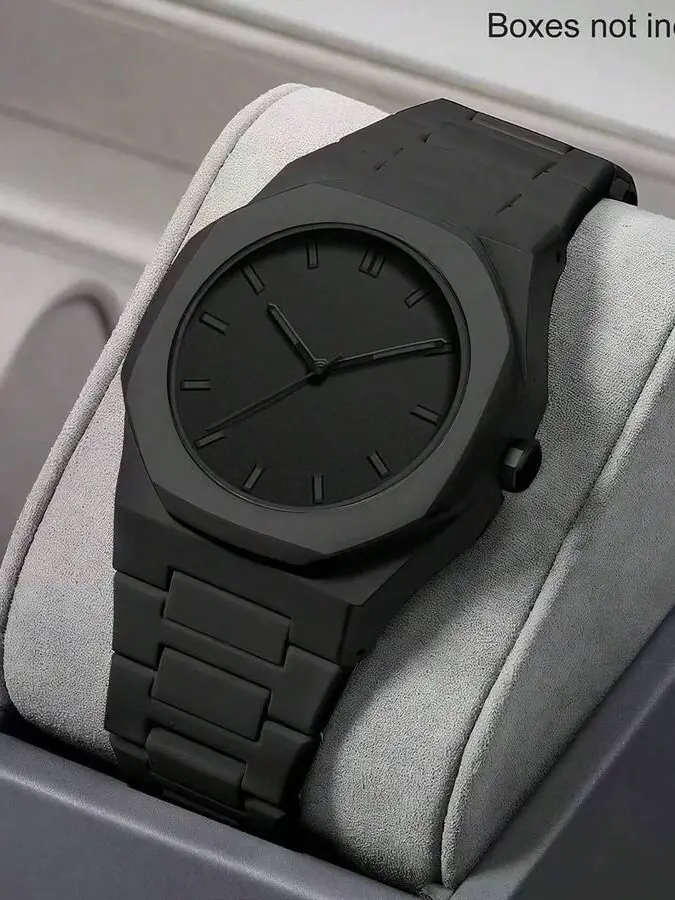 czarny zegarek casual