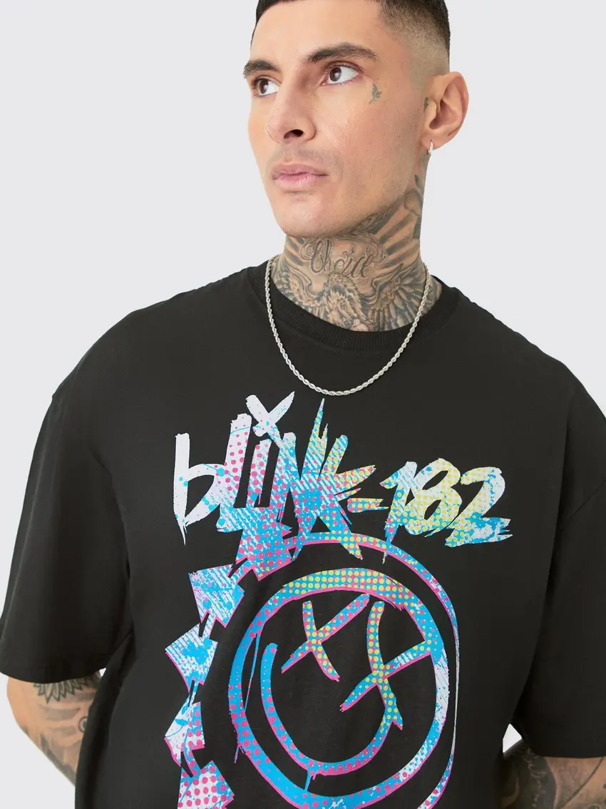 czarny t-shirt nadruk