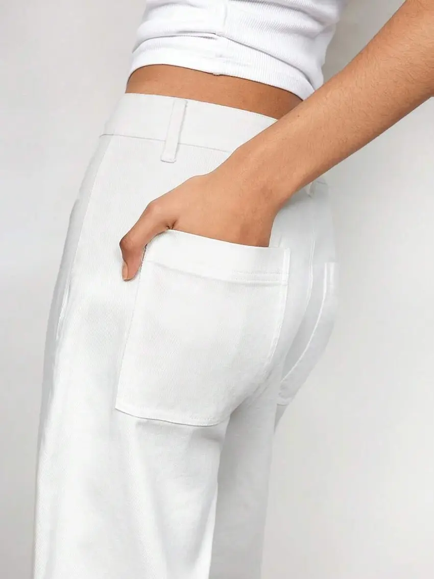 białe spodnie jeans