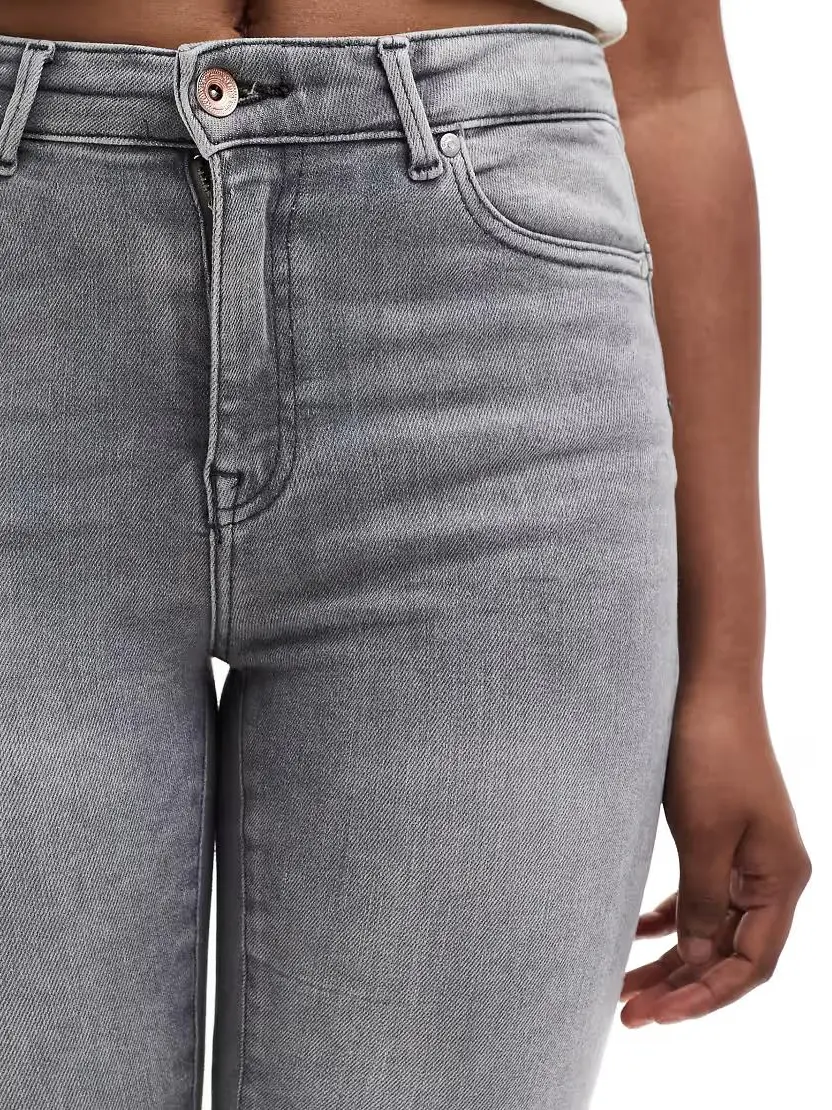 SZARE SPODNIE JEANS RURKI
