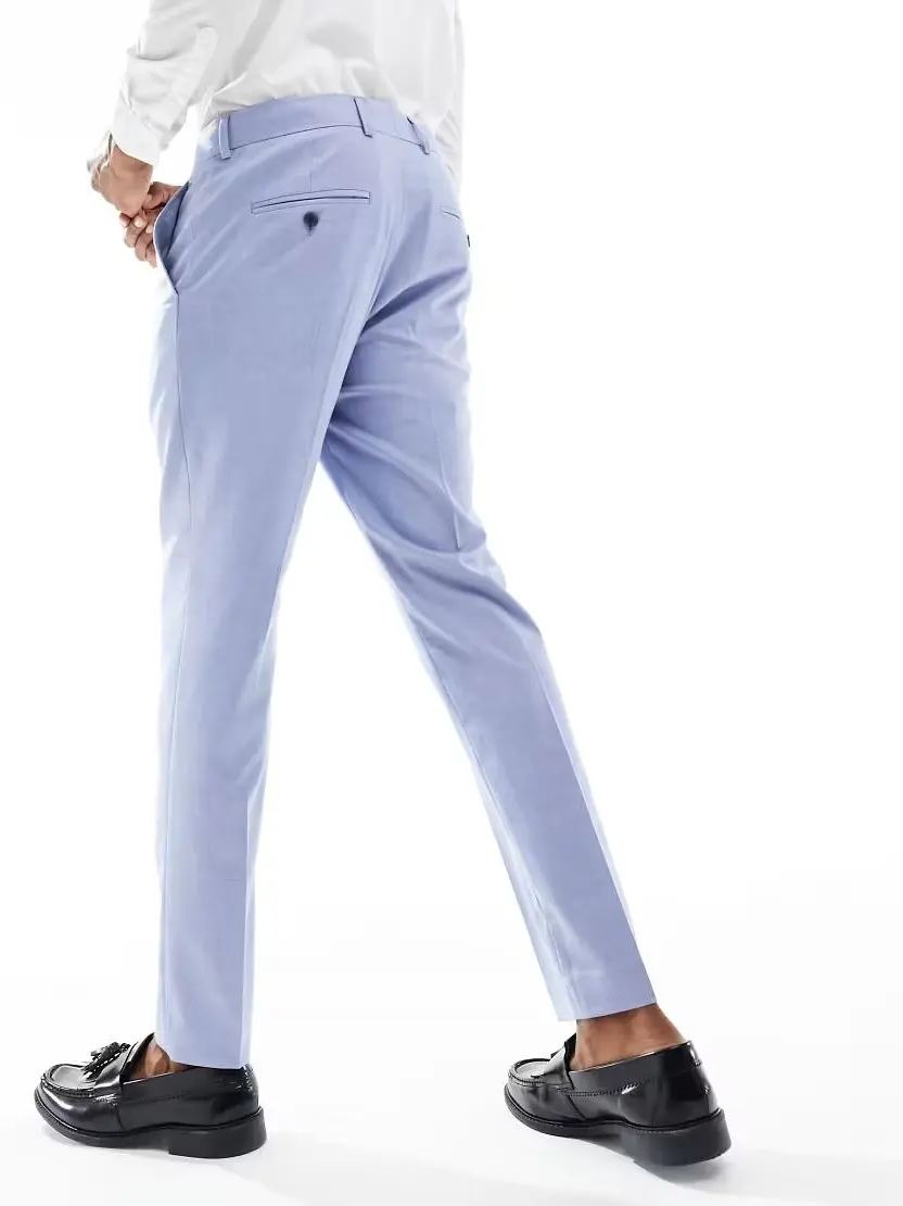 NIEBIESKIE ELEGANCKIE SPODNIE