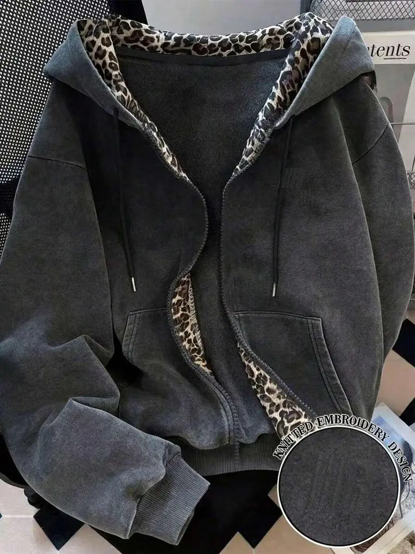 rozpinana bluza z kapturem