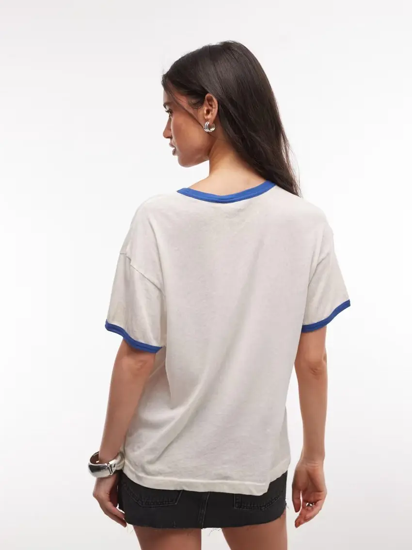 Lużny T-shirt print