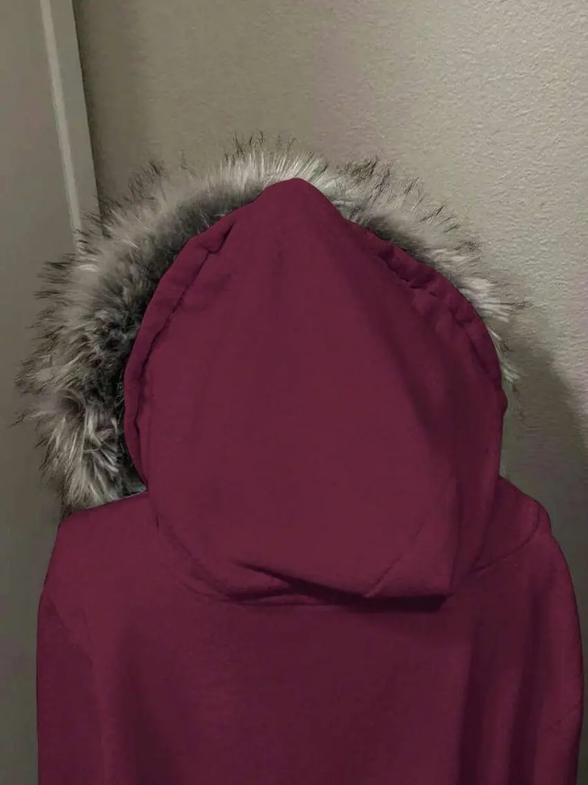 bordowa bluza kaptur