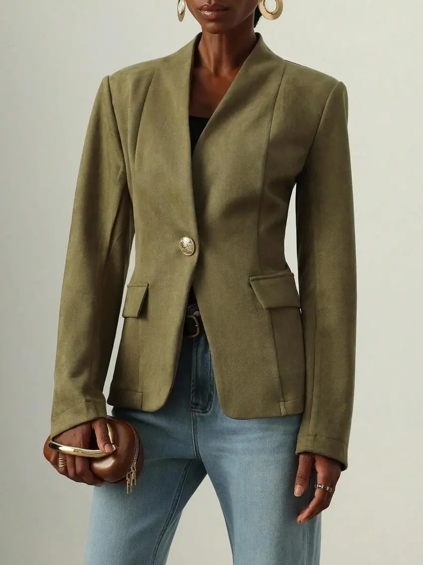 zielona marynarka długi rękaw