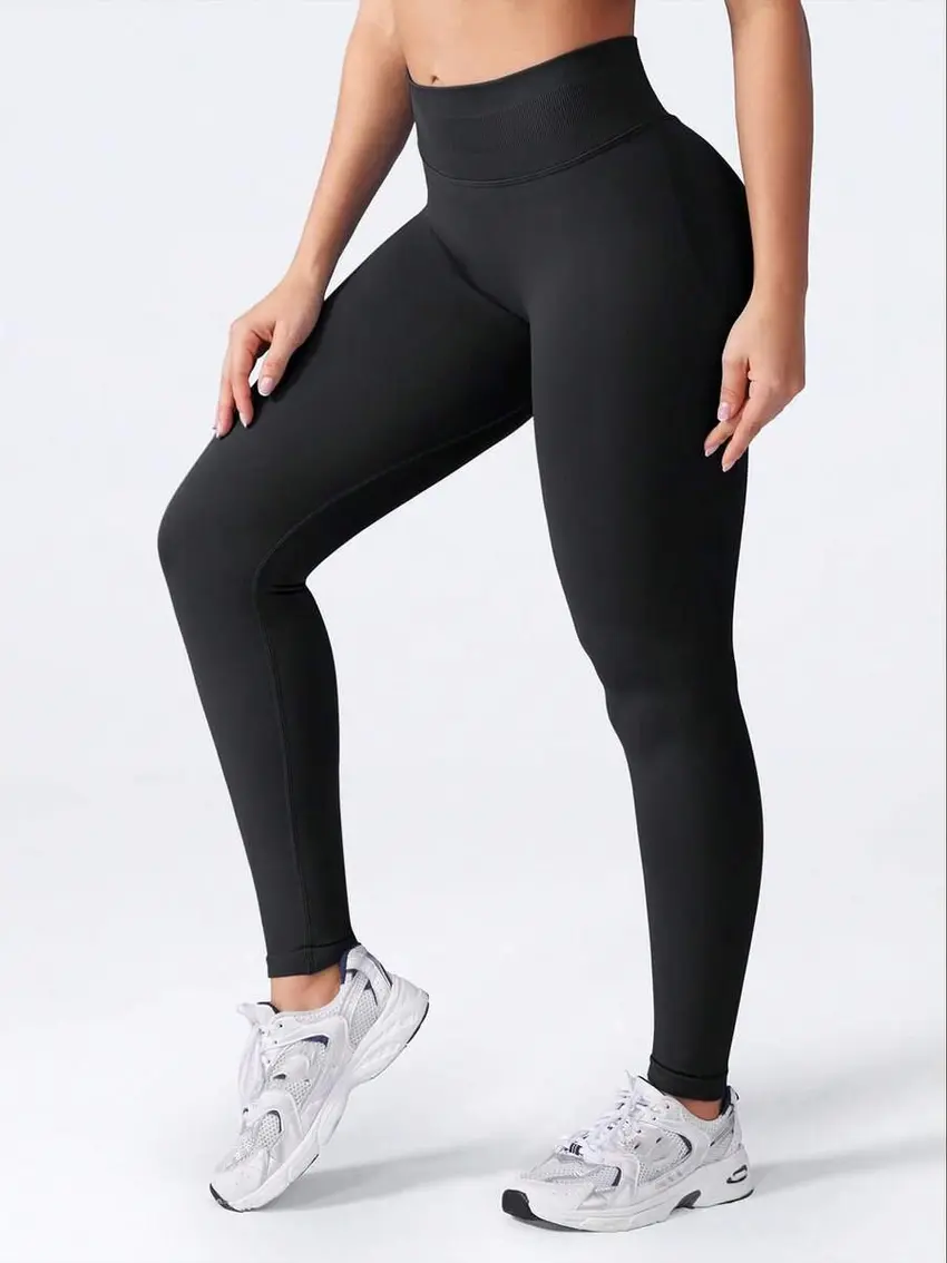 CZARNE LEGGINSY WYSOKI STAN