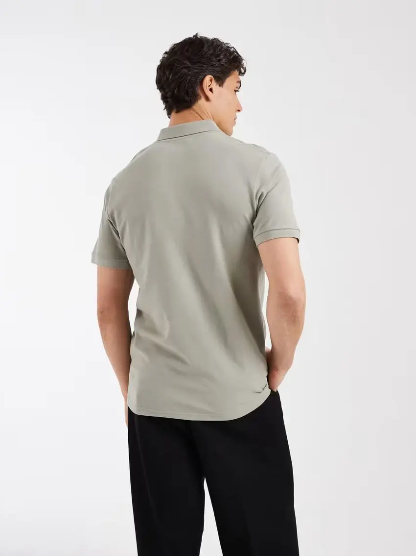 zielona koszulka polo casual