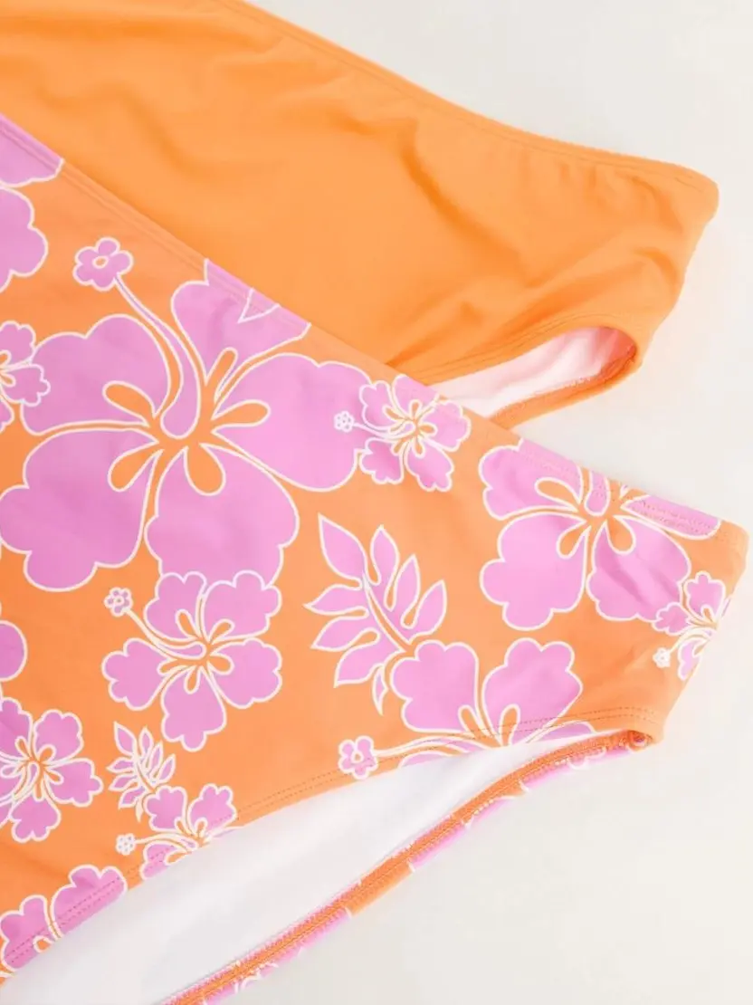 dół od bikini kwiaty print 2-pack