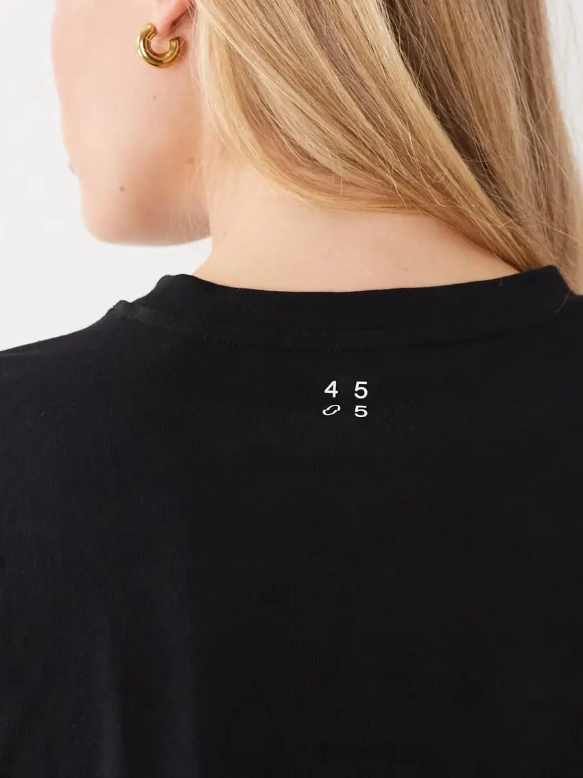 czarny t-shirt krótki rękaw