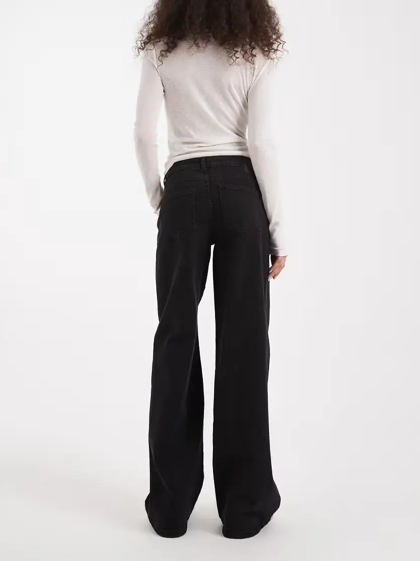 CZARNE SPODNIE JEANS