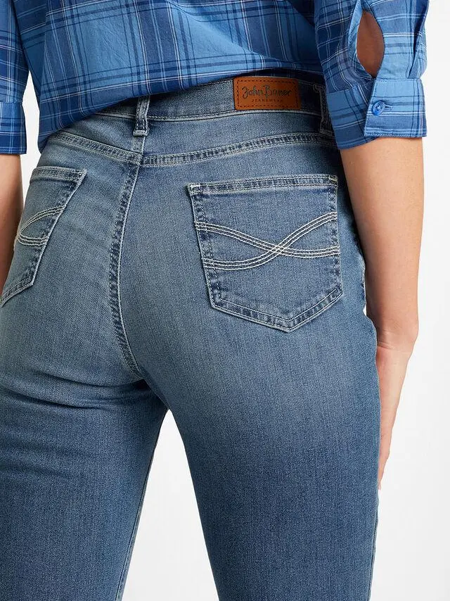SPODNIE JEANS ZE STRETCHEM BOOTCUT KIESZENIE