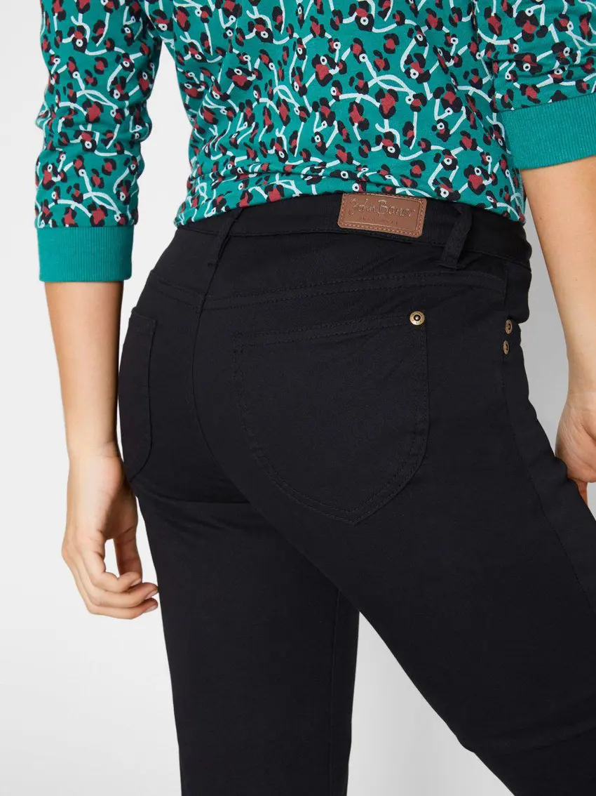 PROSTE SPODNIE JEANS MID WAIST KIESZENIE