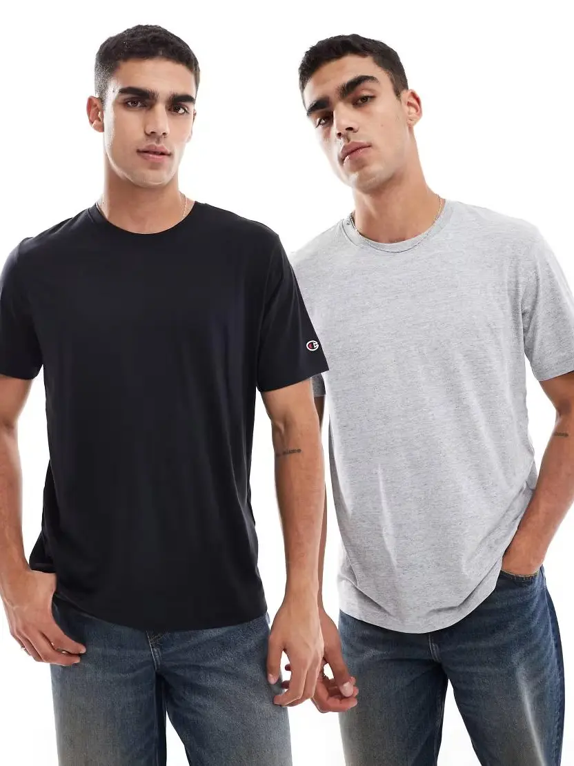 t-shirt okrąły dekolt 2-pack