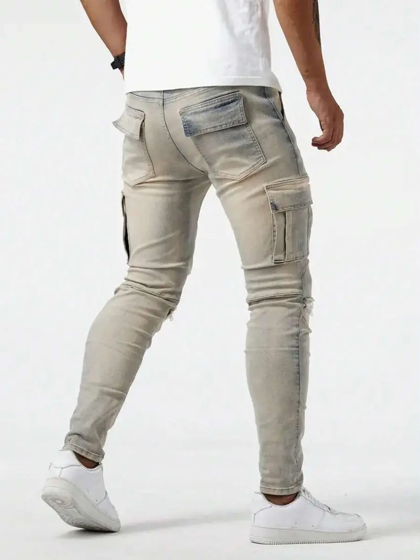 NIEBIESKIE SPODNIE JEANS