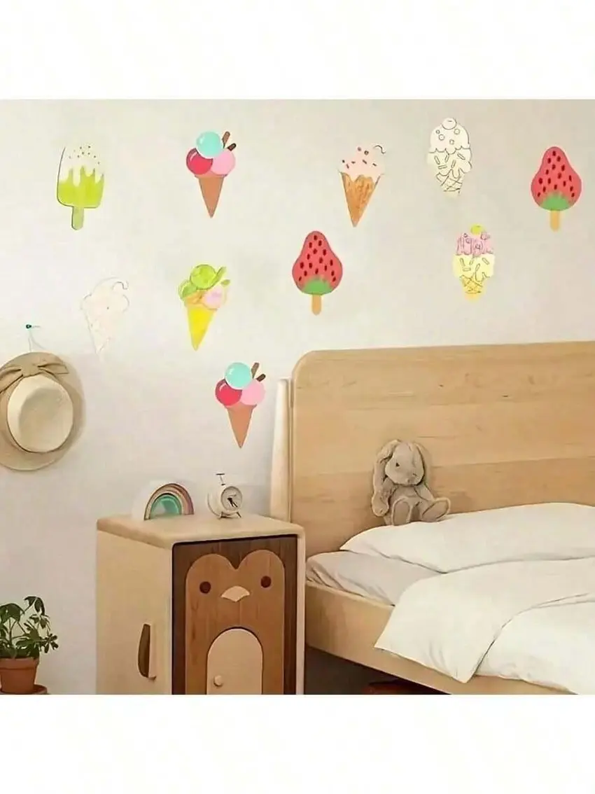 drewniana kolorowanka lody