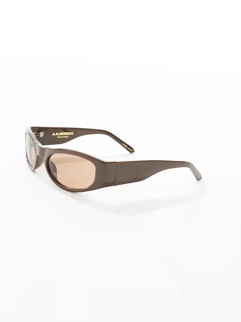 BRĄZOWE OKULARY PRZECIWSŁONECZNE RACER