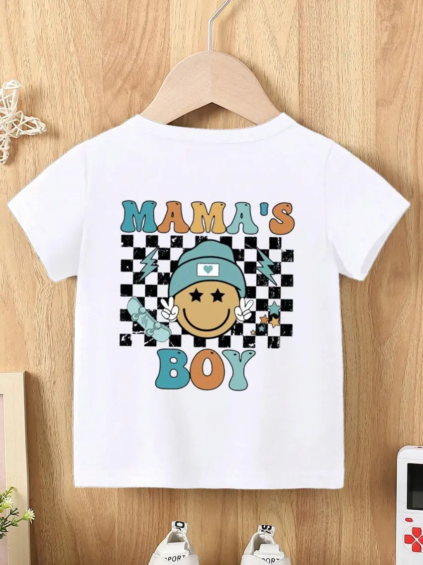 biały t-shirt nadruk