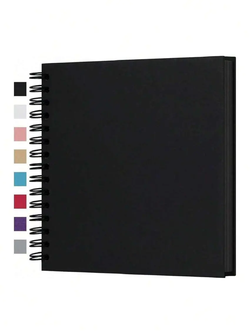 czarny zeszyt scrapbook