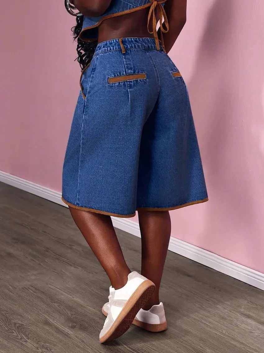 NIEBIESKIE SPODENKI JEANS